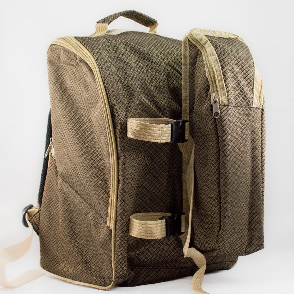 Picnic Basket Backpack for Two - Picture 2 of 7